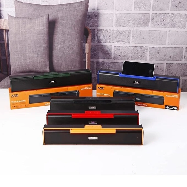 MZ Portable Bluetooth Soundbar - Multicolor LED, High-Quality Sound, and Wireless Streaming
