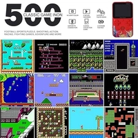 Best SUP 500 in 1 Retro Game Box Console Only for 1 Player Handheld Classical Game PAD Box Can Play On TV, 500 Games Inlcudes Contra, Tank