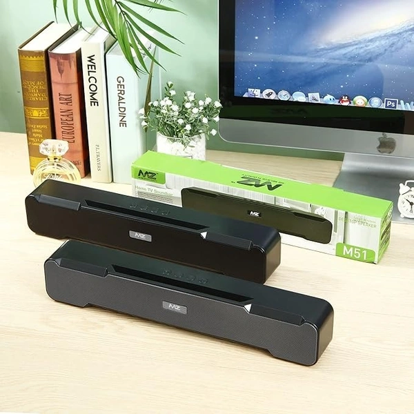 M51 (Portable Home TV SOUNDBAR) Dynamic Thunder Sound 2400mAh Battery 10 W Soundbar