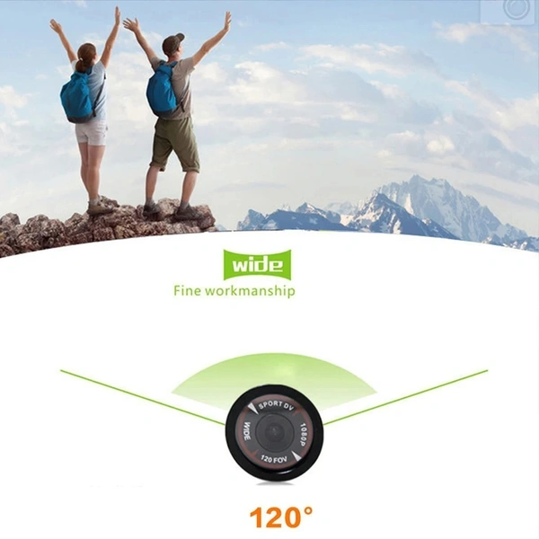 Waterproof Motorcycle Dash Cam - HD 1080P WiFi Action Camera with 120° Wide-Angle Lens for Motorcycles & Bicycles