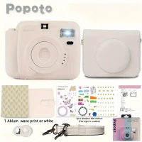 New Popoto Instant Camera Suitable, for give gifts Birthday, Party, Wedding Gift Parties. Various modes can be adjusted to suit different scenes, Portable cameras (Excluding Battery And Film)