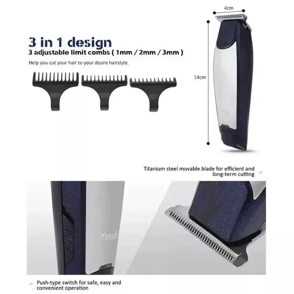 Kemei Electric Hair Clipper KM-5021 Barber Carving Trimmer for men | Professional Hair Clipper Ceramic Blade Cordless trimmer
