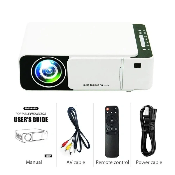 Mini Led Projector Wifi Wireless Mirror Phone Miracast 1080P LCD Video Movie Party Projector T5 Smart Version