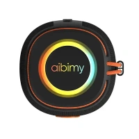 Aibimy MY-232BTS Waterproof Bluetooth Speaker with RGB Lights, IPX6, TWS, and Multi-Input Support