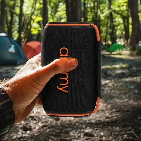 Aibimy MY-232BTS Waterproof Bluetooth Speaker with RGB Lights, IPX6, TWS, and Multi-Input Support