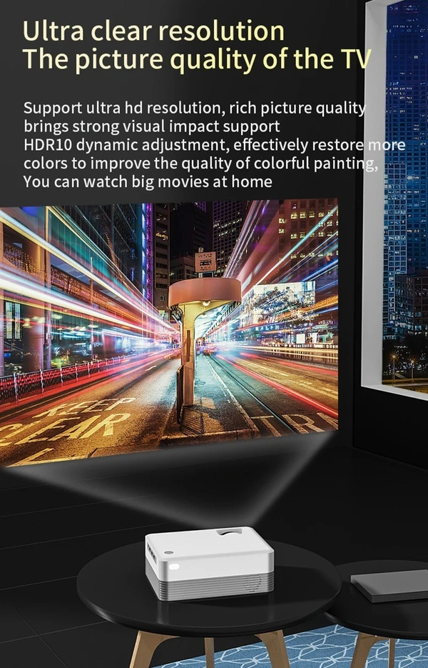 Projector P35 Android 10 Support 4K 1080P LED Home Bedroom Mobile Phone Screen Smart TV 5G WiFi Bluetooth Speaker Beamer