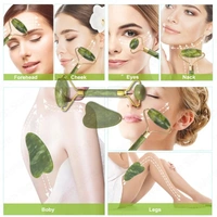 Jade Double Headed Roller or Facial Massage Roller