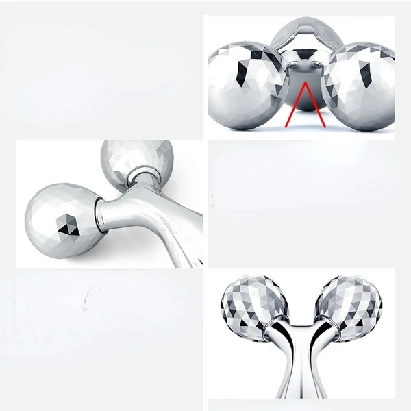 3D Roller Massager Face Massage Y Shape 360 Rotate Thin Face Body Shaping Relaxation Lifting Wrinkle Remover Facial Massager