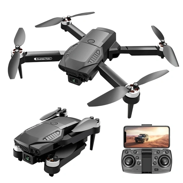 F198 Drone WIFI FPV HD Aerial Photography Wide Angle Dual Camera Professional With 1080P Brushless RC Foldable Quadcopter 2 Battery 2 Camera