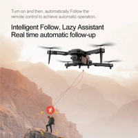F198 Drone WIFI FPV HD Aerial Photography Wide Angle Dual Camera Professional With 1080P Brushless RC Foldable Quadcopter 2 Battery 2 Camera