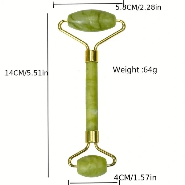 Jade Double Headed Roller or Facial Massage Roller