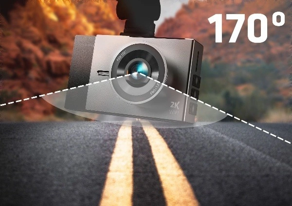2K Dash Cam Dual Camera with Night Vision | High-Definition Front and Rear Recording