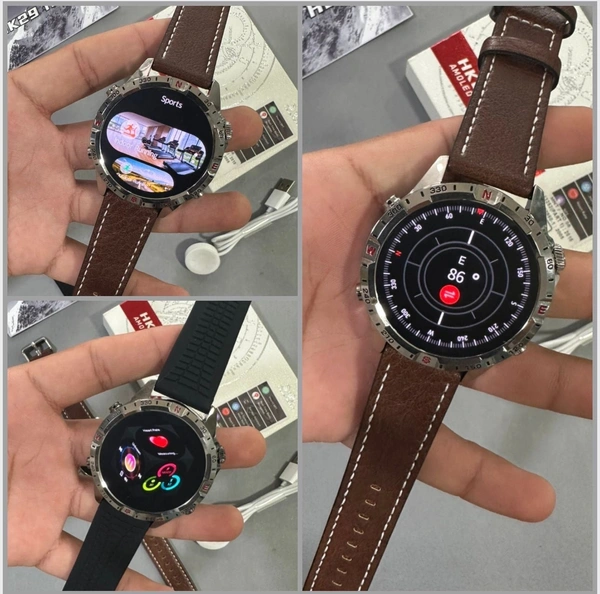 HK29 HERO AMOLED Smartwatch – Round Dial, ChatGPT, IP67 & Magnetic Fast Charging