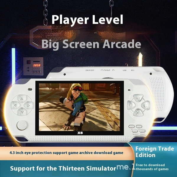X6 Handheld Game Console – 21,600 Built-in Games, 8GB Storage, Portable Retro Gaming Device