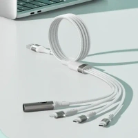4-in-1 Cigarette Lighter Multi USB Braided Universal Cable | 5A Super Fast Charging