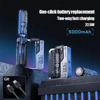 New Model 10,000mAh Power Bank  Cell Replaceable 22.5W Input and Output with Charging Cable Compatible with All Phone