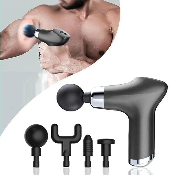 CY-001 Rechargeable Small Facial Gun Deep Tissue Massager - 6 Speed Settings