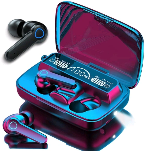 M19 TWS Wireless Earbuds with Bluetooth 5.1 - Black