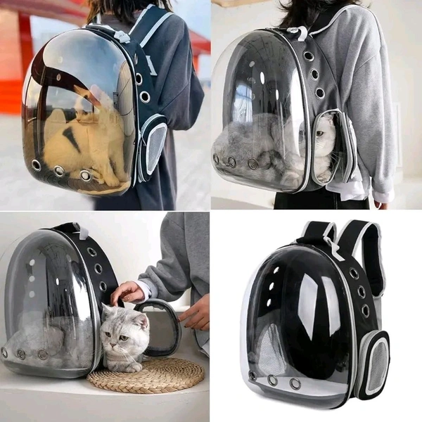 Pet Carrier Backpack for Cats and Puppy Small Dogs Space Capsule Transparent Breathable, Airline Approved Max Capacity 13 lbs