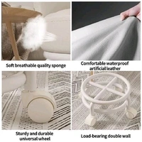360° Rotatable Transparent Chair | Small Space-Saving Chair for Adults & Kids