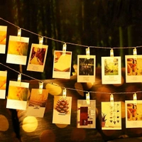 YG CLB 10LED CLIP LIGHT ELECTRIC LED Photo Clip String Lights Fairy Light Wire Wall Decor Photo Hanging Strip
