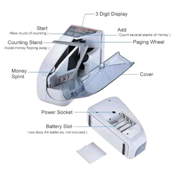 V30 Portable Mini Note Counting Machine