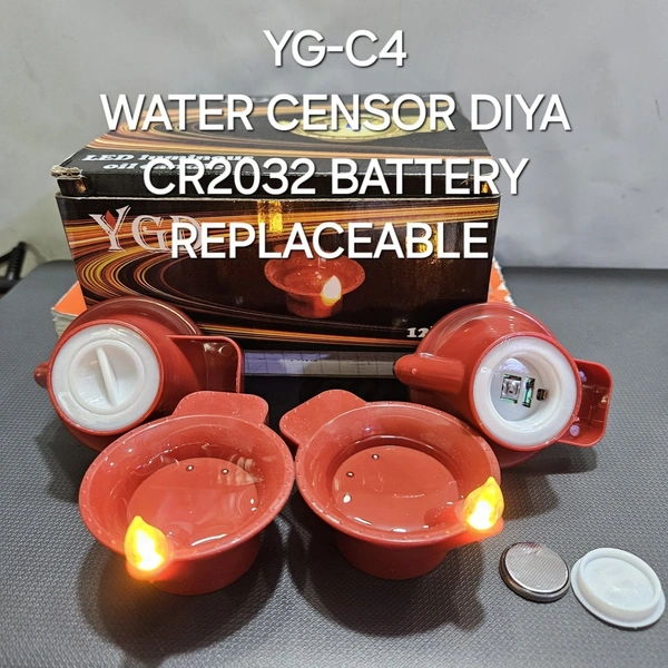 YG-C4 WATER CENSOR DIYA LED  CR2032 BATTERY REPLACEABLE (1 QTY)