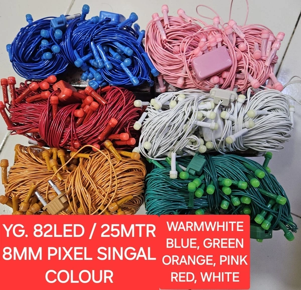 YG 82LED / 25MTR 8MM PIXEL SINGAL COLOUR - PINK