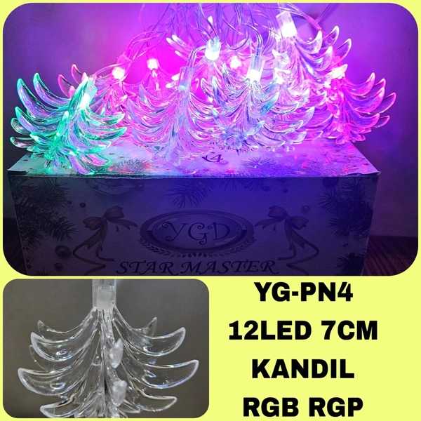  YG-PN4 12LED 7CM KANDIL RGB YGD STAR MASTER