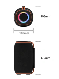 Aibimy MY-266BTS Waterproof Bluetooth Speaker with RGB Lights, IPX6, TWS, and Long Battery Life