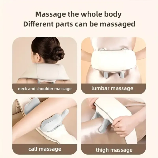 RelaxPro Heat Neck & Shoulder Massager – Deep Kneading Pain Relief, Hands-Free with Heat