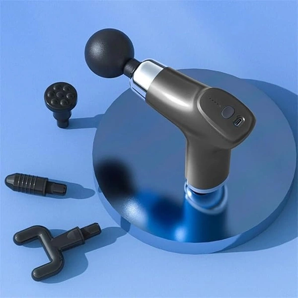 CY-001 Rechargeable Small Facial Gun Deep Tissue Massager - 6 Speed Settings