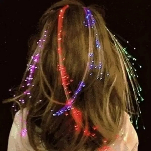 Colorful Butterfly Light Braids Glowing Flash LED Hair Braid Clip Haripin Wigs Ligth Up Party Christmas Hair ( Pack Of 5pcs )