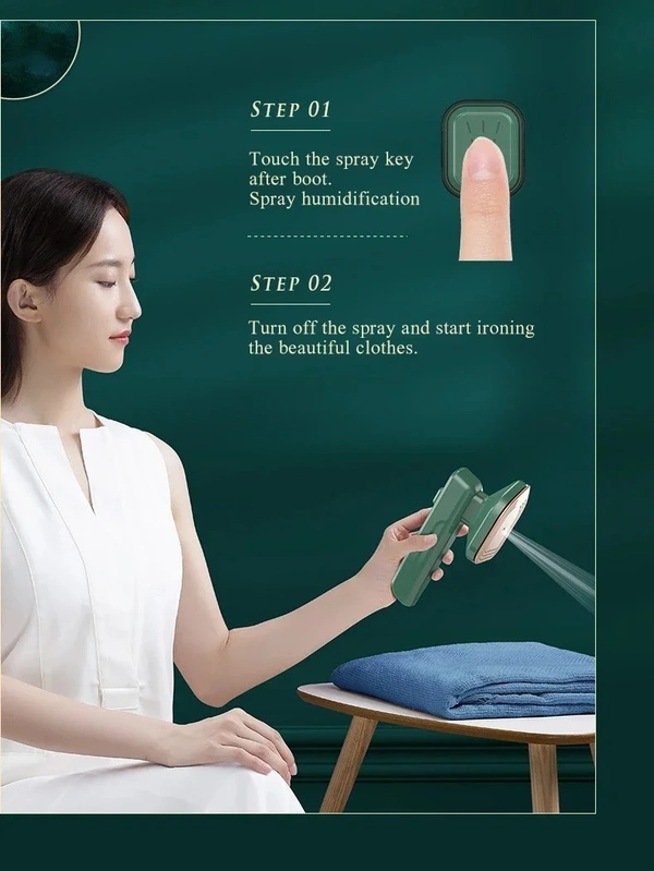 Mini Electric Dry Iron Machine With Spray Water Portable Fast Heat Clothes Handheld Garment Steamer For Home Dormitory Travel