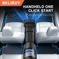 Portable cordless handheld vacuum cleaner, cyclonic aspirated car vacuum cleaner, combined blow and suction, rechargeable powerful car/office/home vacuum cleaner - 1