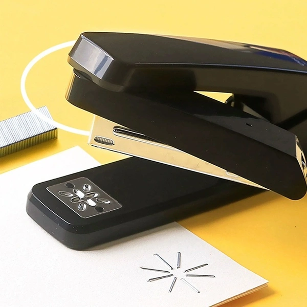 Deli No.0434 Manual Metal Rotary Stapler – Heavy-Duty Punch & Staple Combo Tool for Office & Craft Use