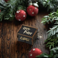 Harry Potter Wooden Hand Crank Music Box – Laser Engraved Mini Gift Box for Potterheads
