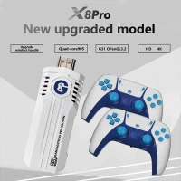 Classic Game Stick Mini Retro – 4K Console, 30000+ Games, Two-Player, Expandable Memory