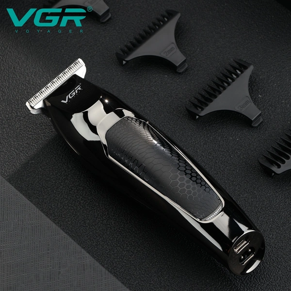 VGR V-030 Electric Hair Clipper – Precision T-Blade, Rechargeable Cordless Trimmer with LED Indicators