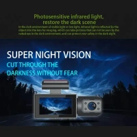D16 Max Dual Dash Cam Front & Rear | 170° Wide-Angle, Night Vision, 32GB Support, Parking Monitor
