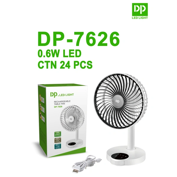 High Quality USB Desk Fan Angle Adjustable for Office 4000mah Rechargeable Mini Table Fan