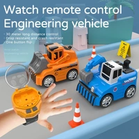 Watch Rc Car Mini Controlled Engineering Car Excavator Bulldozer Mixer Remote Control Car