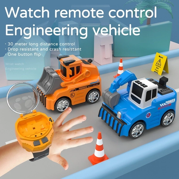 Watch Rc Car Mini Controlled Engineering Car Excavator Bulldozer Mixer Remote Control Car