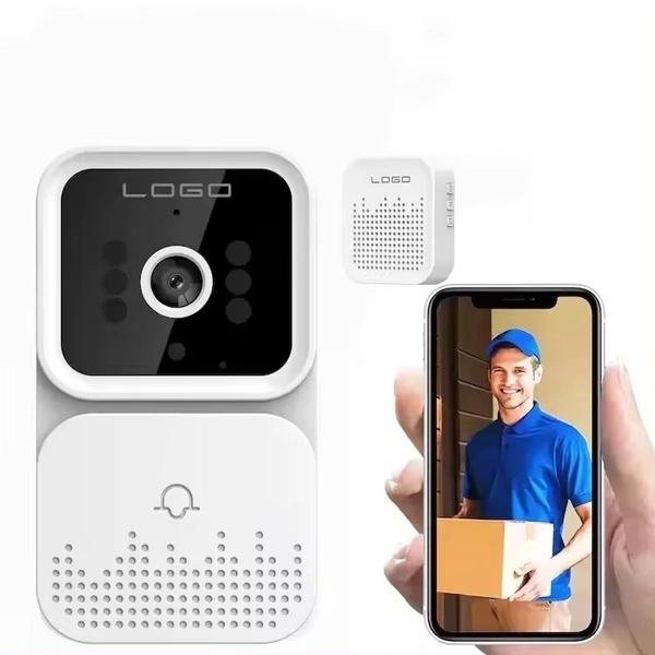 "Smart WiFi Video Doorbell Camera - Wireless Security with Two-Way Audio"