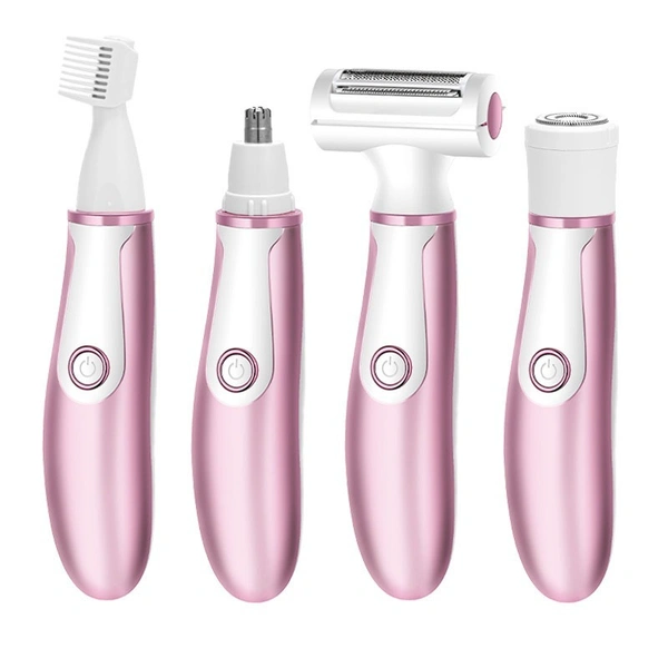 4-in-1 Lady Shaver Epilator – Multifunctional Electric Shaver for Women with Precision Grooming Attachments