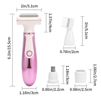 4-in-1 Lady Shaver Epilator – Multifunctional Electric Shaver for Women with Precision Grooming Attachments