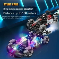 RC Stunt Car for Kids – 360° Rotating Remote Control Toy with LED Lights and Durable Design