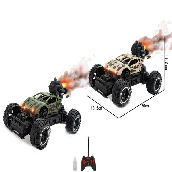 1:20 Spray Remote Control Car – 4-Channel RC Vehicle with LED Lights and Mist Effect