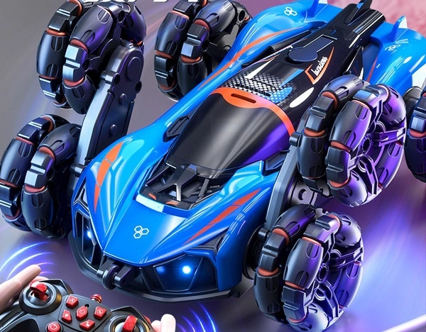 Six-Wheel Double-Sided Stunt Car – High-Speed RC Action Vehicle