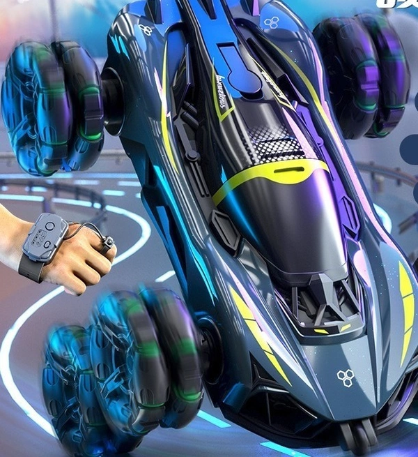 Six-Wheel Double-Sided Stunt Car – High-Speed RC Action Vehicle